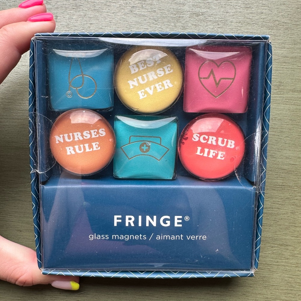 NIB fringe nurse magnets